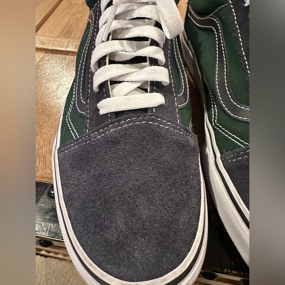 Vans Men's Dark Green and Charcoal Sneakers - Picture 3 of 9